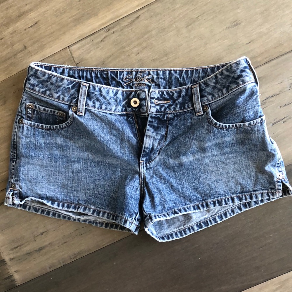 Silver Jean shorts
